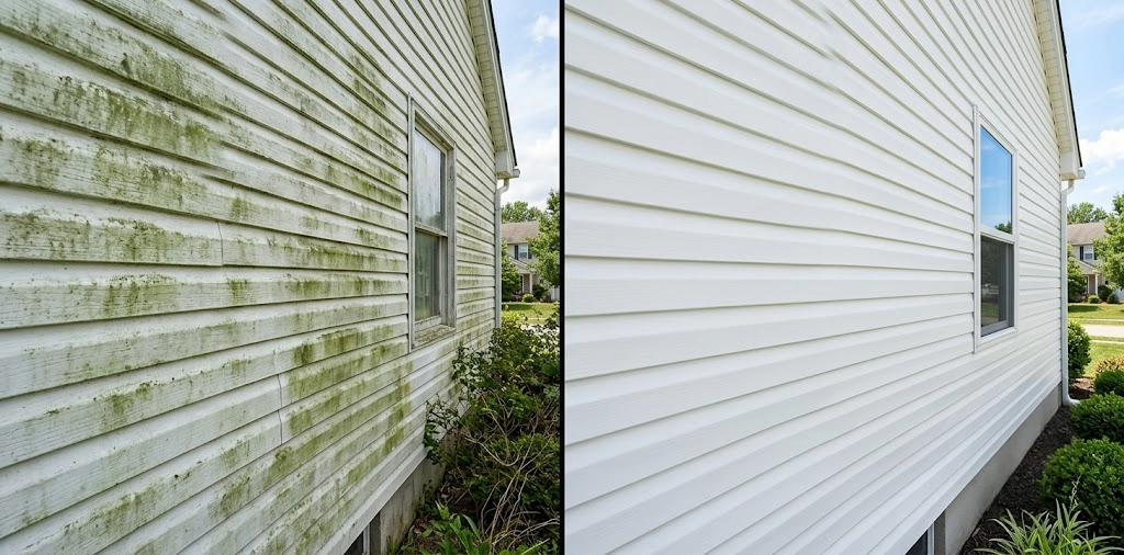 House Wash Before and After